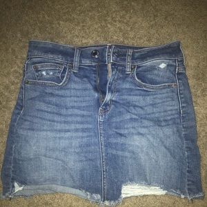 Super Stretch Blue Jean Skirt